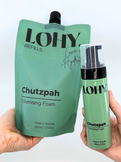 Chutzpah Volumising Foam 800ml Refill Pouch