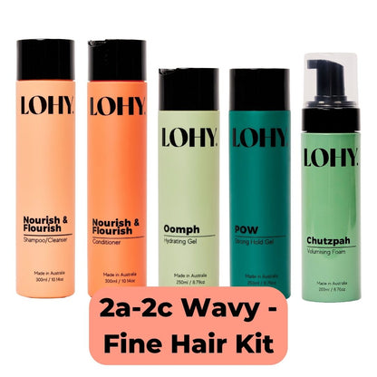 2a, 2b, 2c - Wavy Hair Kit