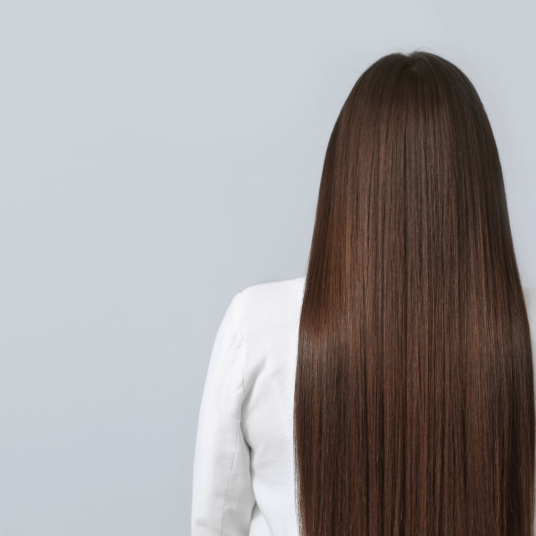 Long straight brunette hair